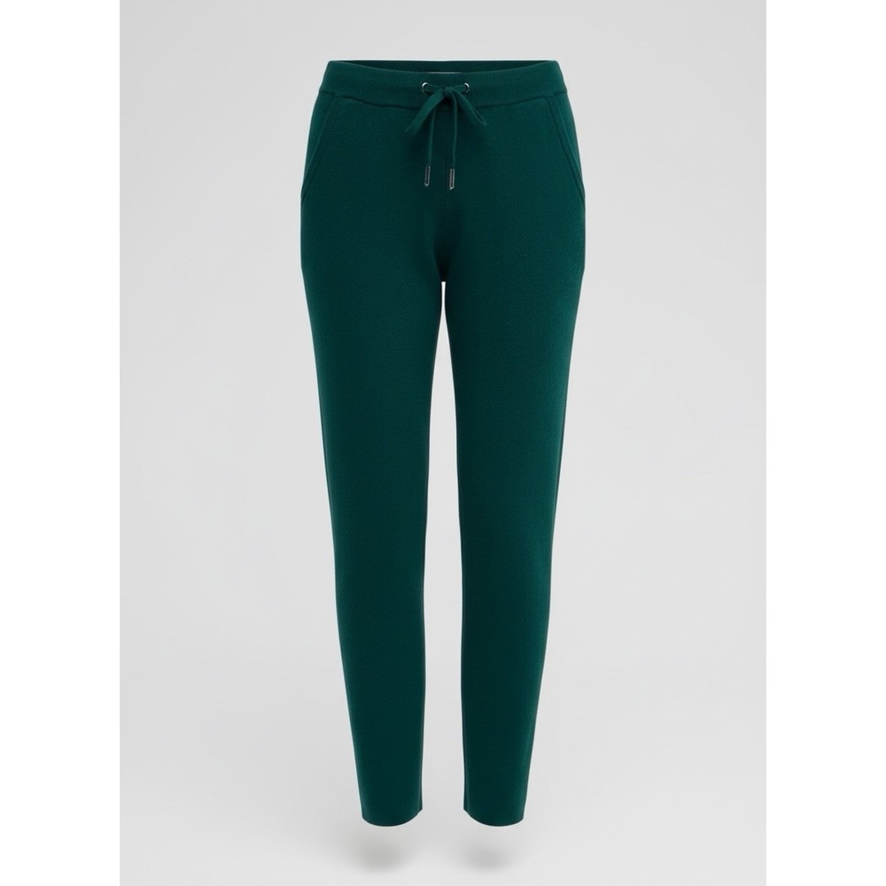 Chicos Zenergy 0/US S  Luxe Knit Ankle Pants Dark Green Cashmere Blend Pants NEW